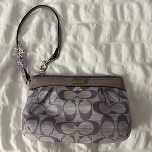 Coach Purple Wristlet